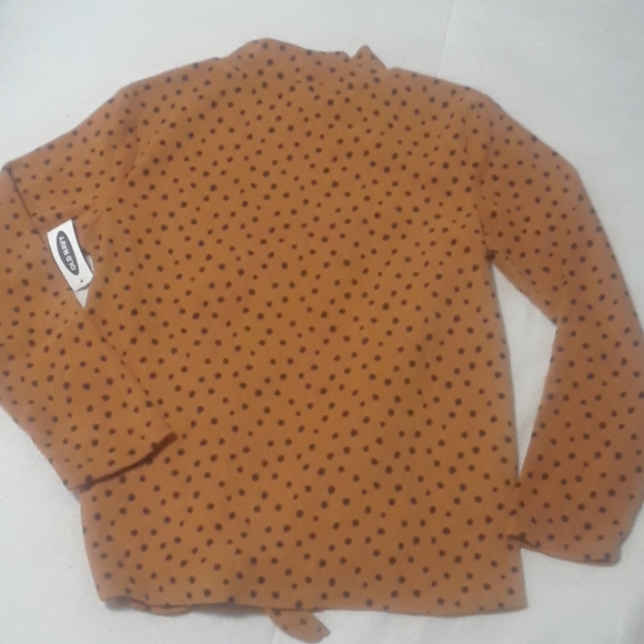 NWT Girl's Polka-dot Faux Turtleneck w/ Bow - Picture 5 of 6